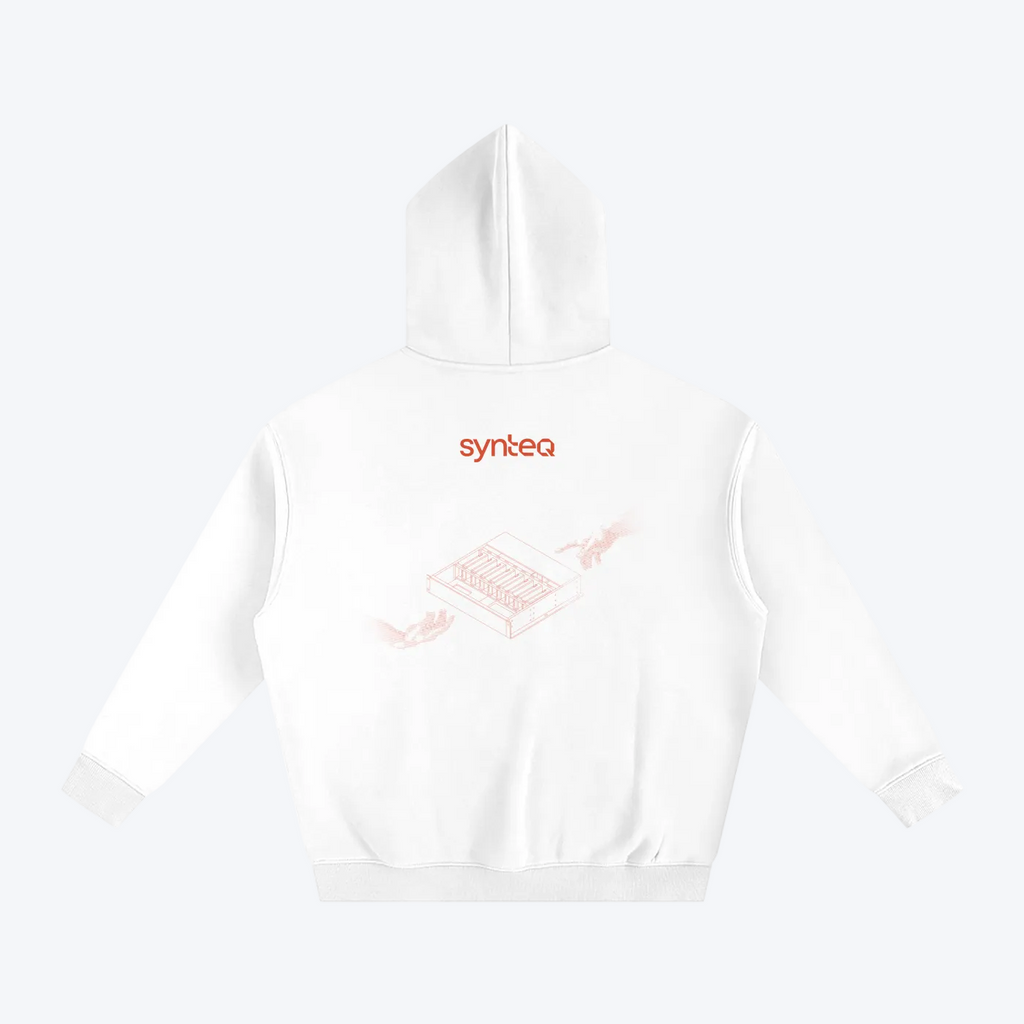 The Creation of Compute - White Oversized Hoodie